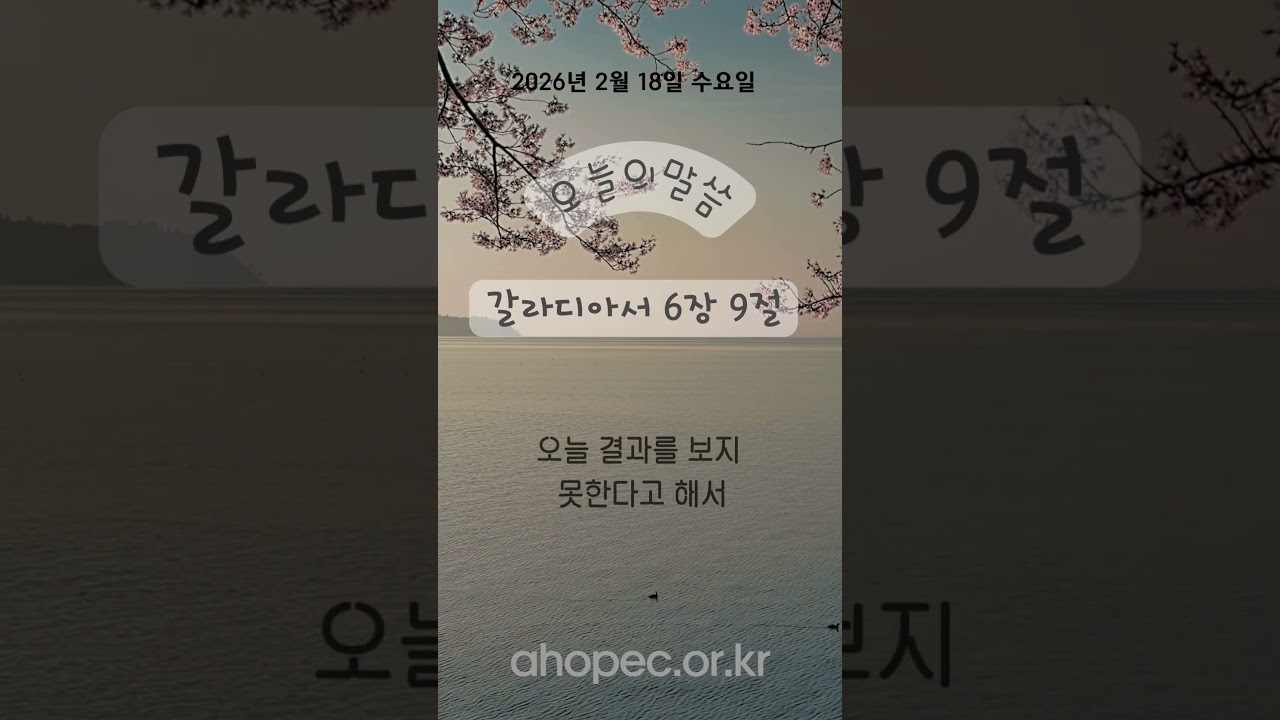 2026년 2월 18일 수요일
