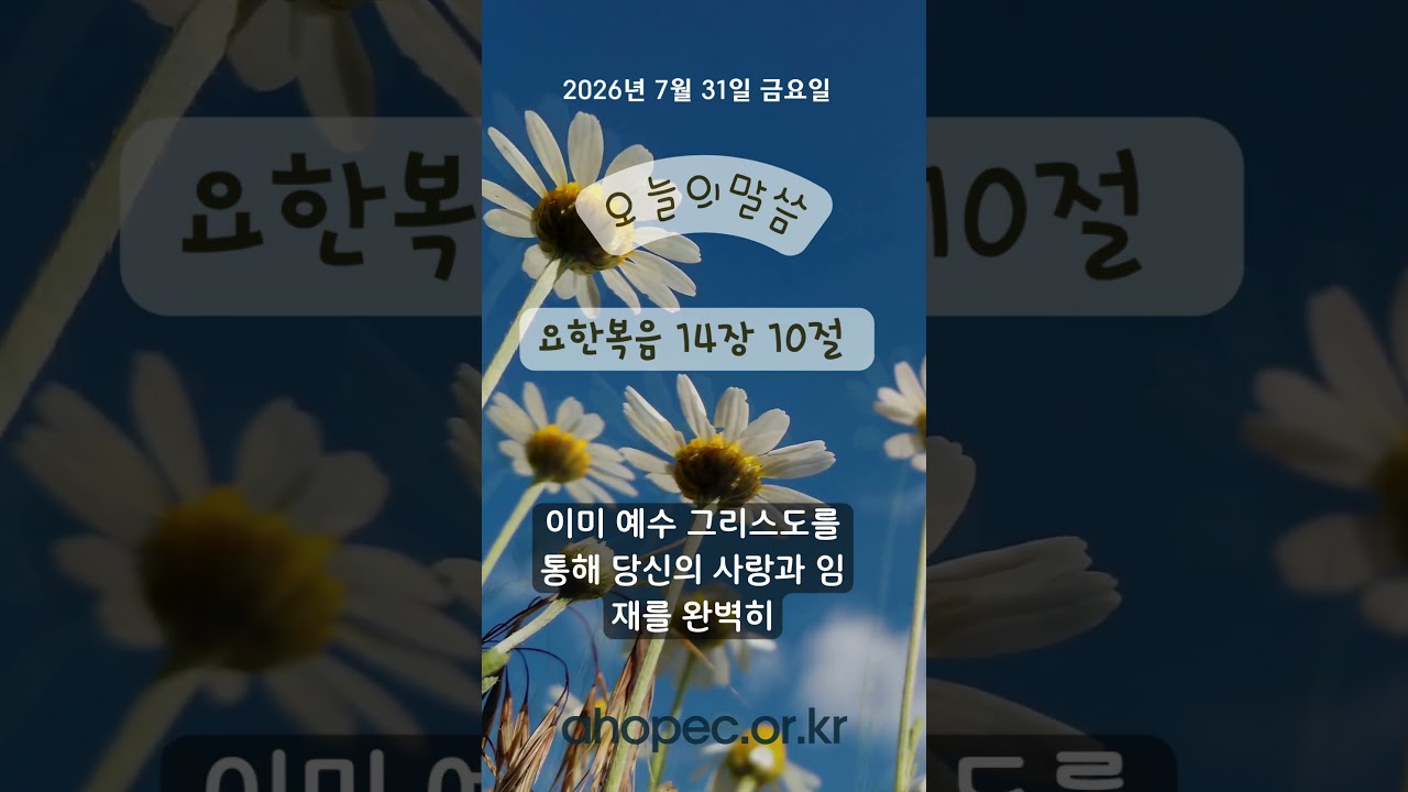 2026년 7월 31일 금요일