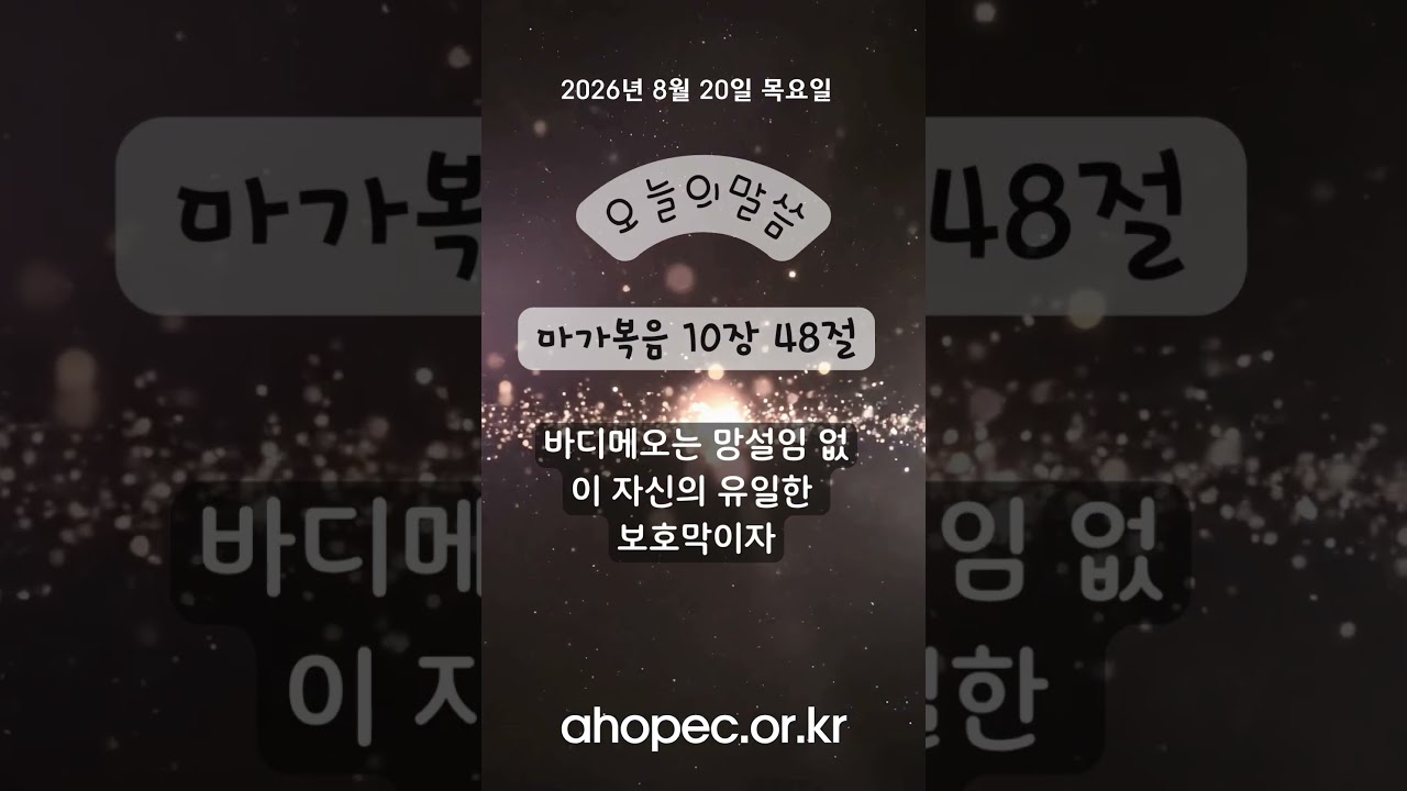 2026년 8월 20일 목요일