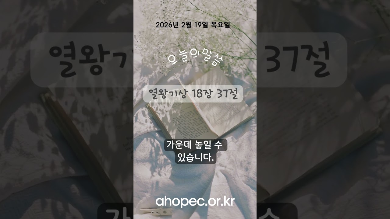 2026년 2월 19일 목요일