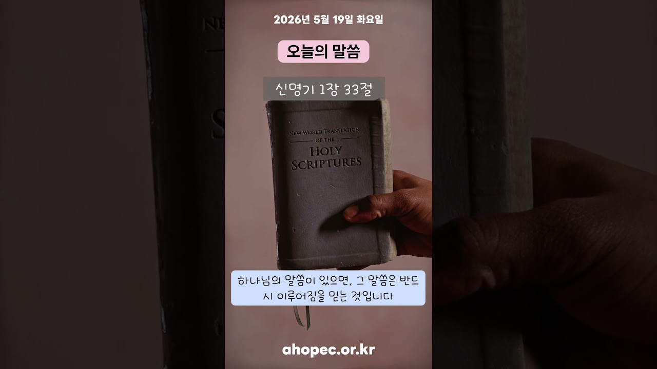 2026년 5월 19일 화요일
