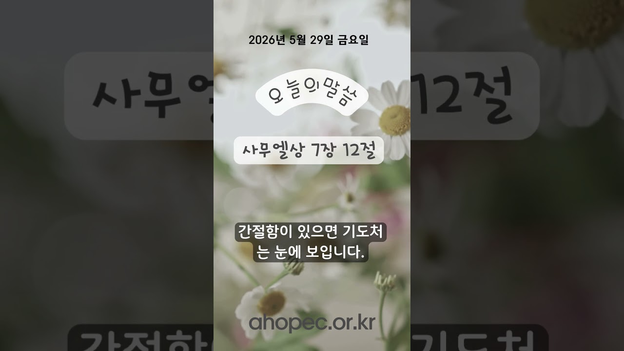 2026년 5월 29일 금요일