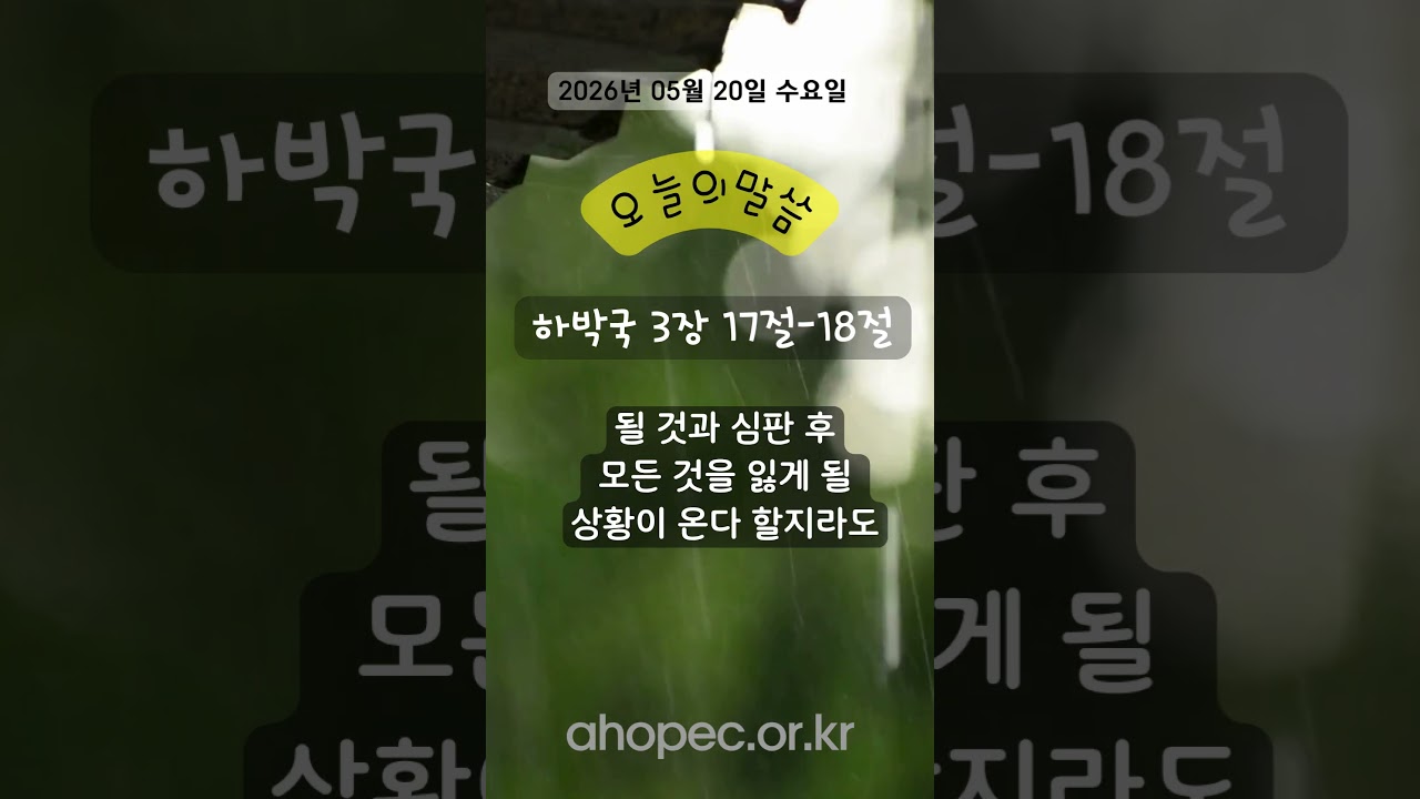 2026년 5월 20일 수요일