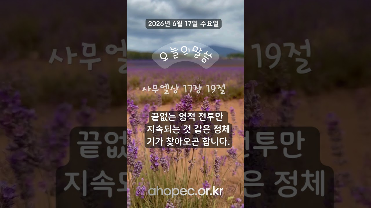 2026년 6월 17일 수요일