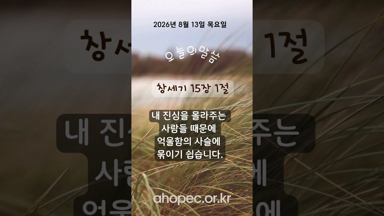 2026년 8월 13일 목요일