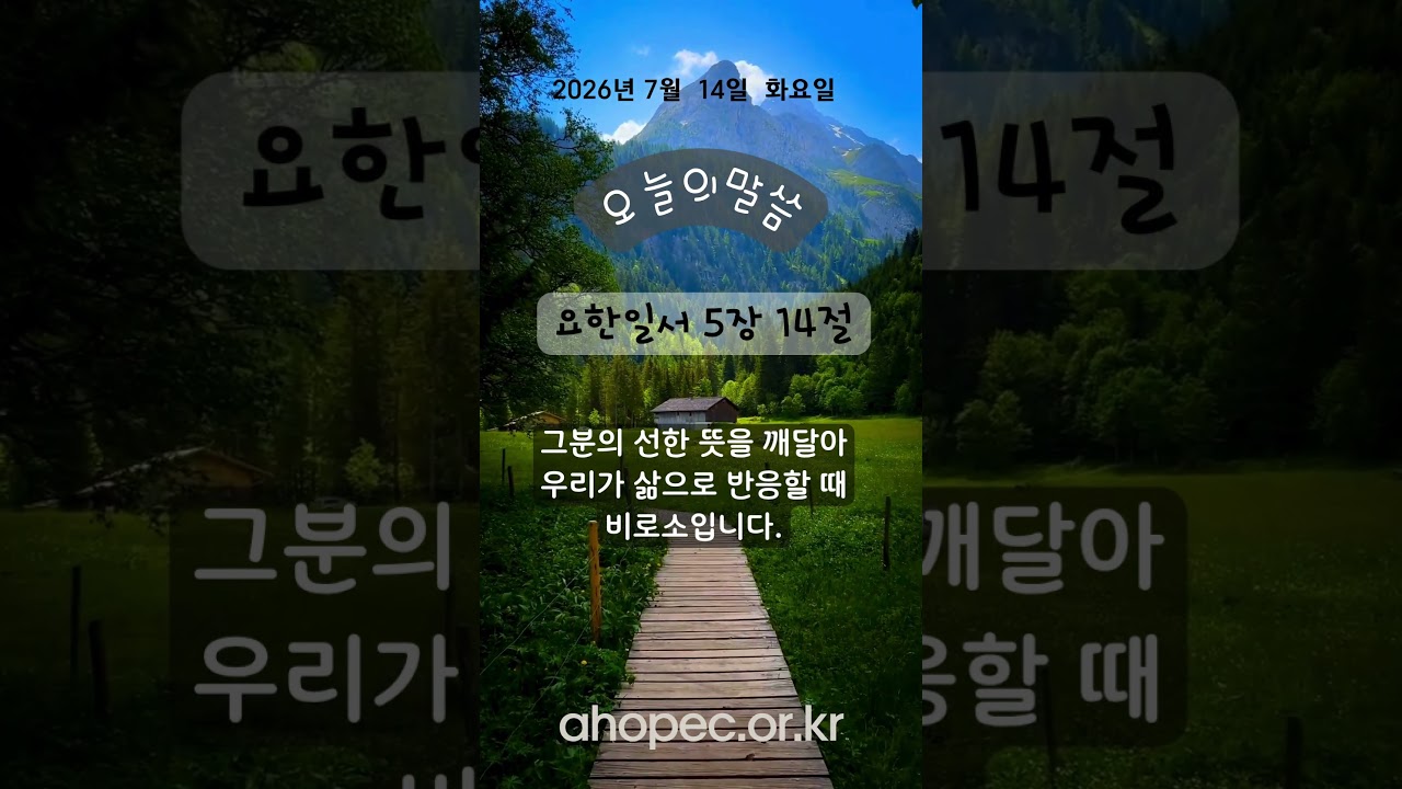 2026년 7월 14일 화요일